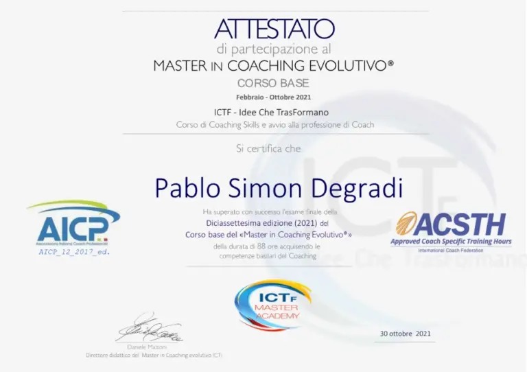 ICTF Attestato